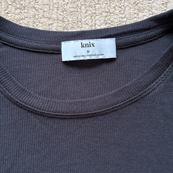 Knix Modal Rib Long-Sleeve, Black, M - Picture 3 of 6